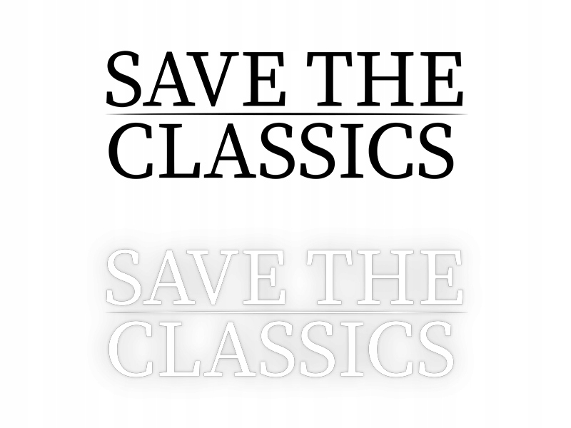 SAVE THE CLASSIC - Naklejka na samochód na auto KO