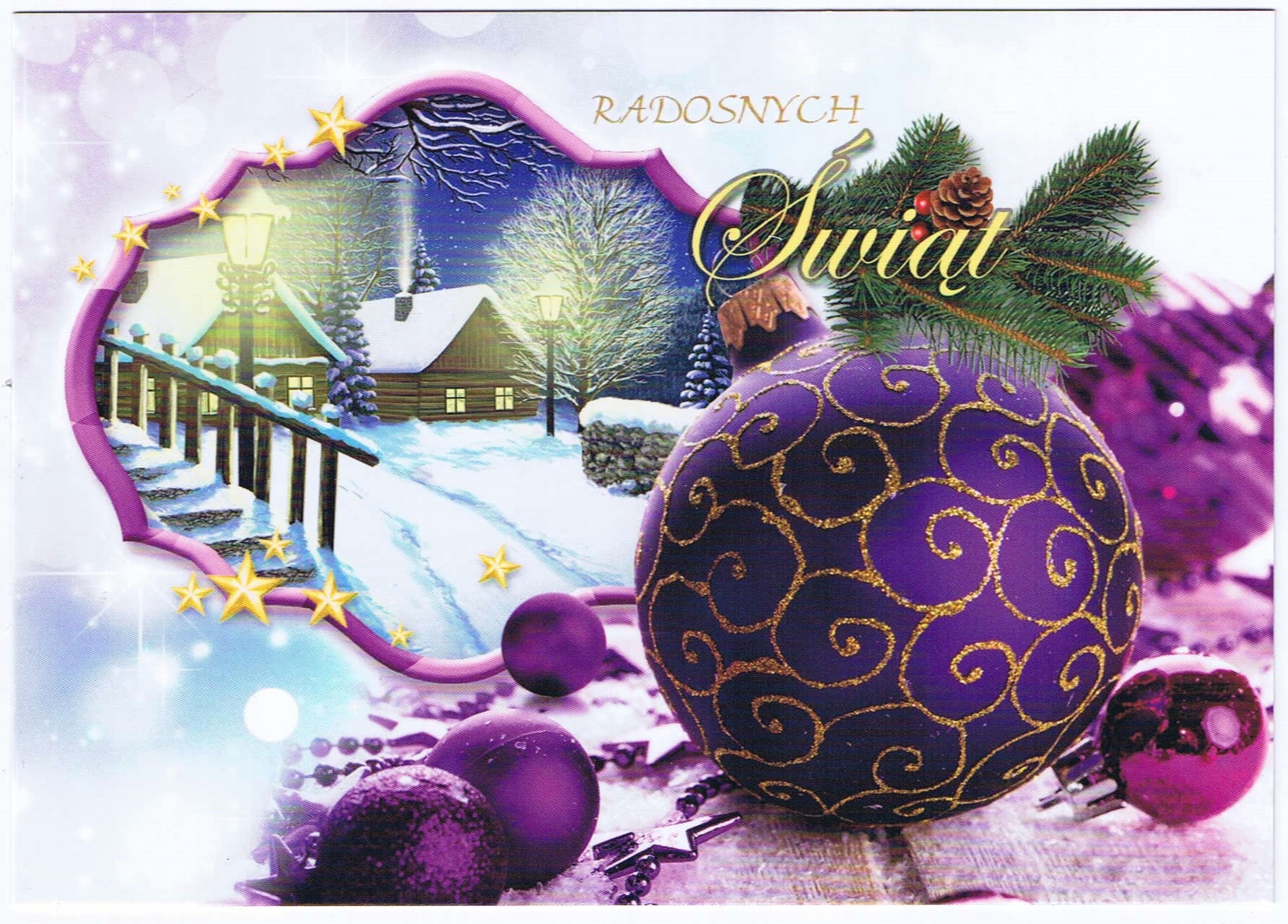 POCZTÓWKA KARTKA Boże Narodzenie ŚWIĘTA 1 SZTUKA