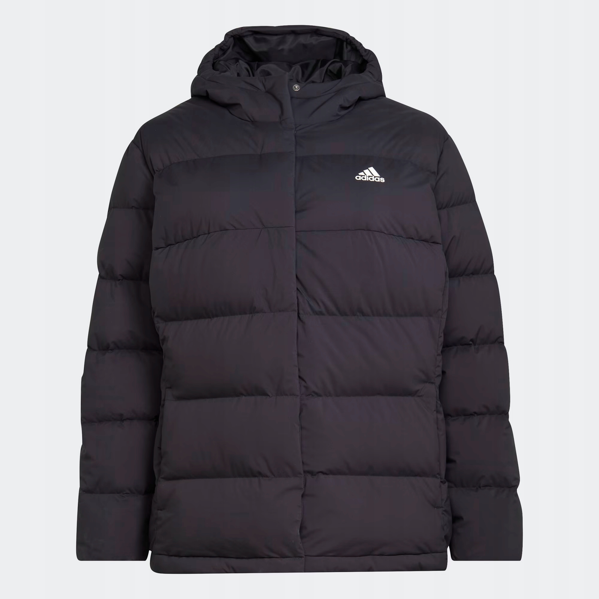 Dámská bunda Adidas Helionic Hooded Down Jacket plus size velikost 2X 50-52