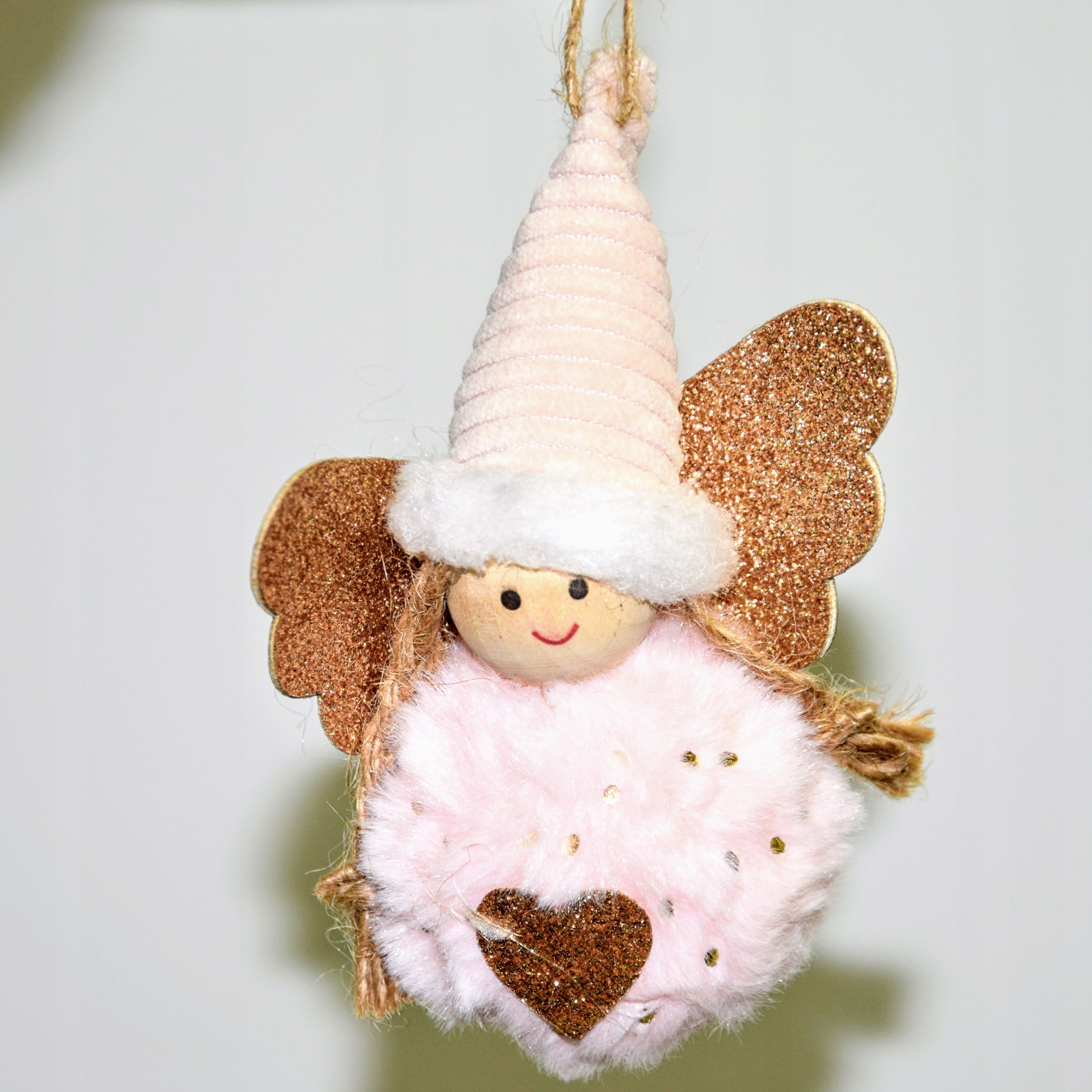 OZDOBA CHOINKOWA ANIOŁEK RÓŻOWY 9X12X4 CM PREZENT Marka Dakls