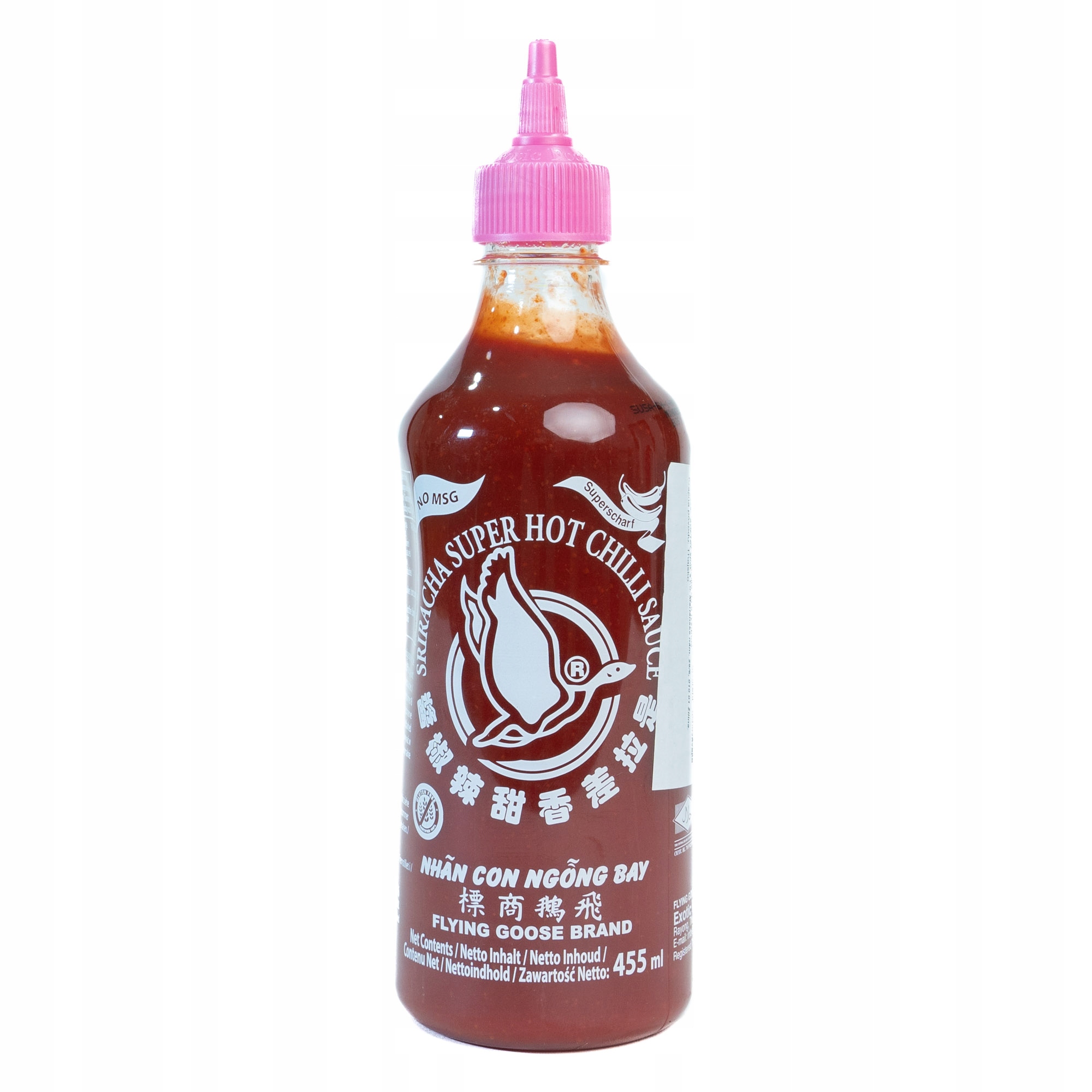 Sriracha csípős chiliszósz glutam nélkül. FGB 455ml