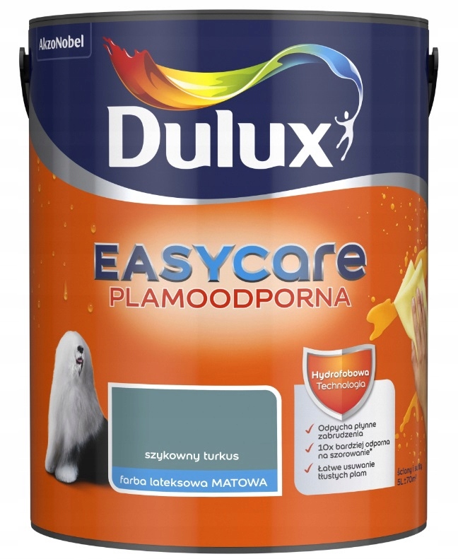 

Farba Dulux Easy Care- szykowny turkus, 5l