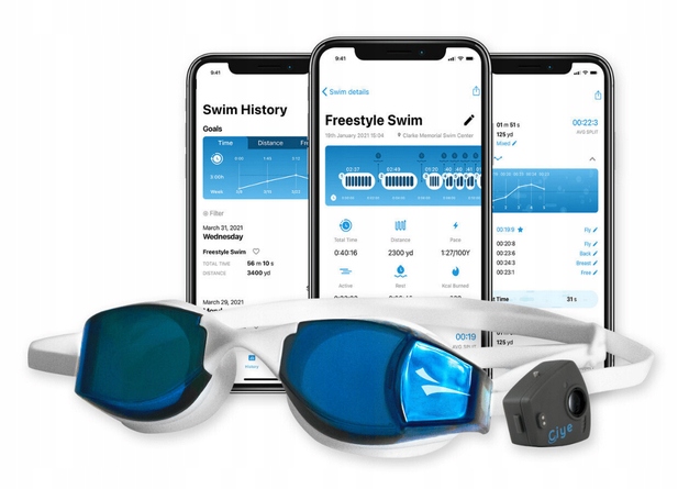 Okulary do pływania na basen Finis Smart Goggles