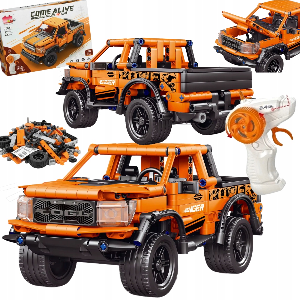 KONSTRUKTOR RC RANGER PICKUP SAMOCHÓD ZDALNIE STEROWANY Z KLOCKÓW 443 pcs