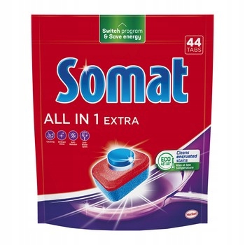 Levně Somat All in 1 Extra Tablety na mytí nádobí v myčkách nádobí 730 g (44 kusů