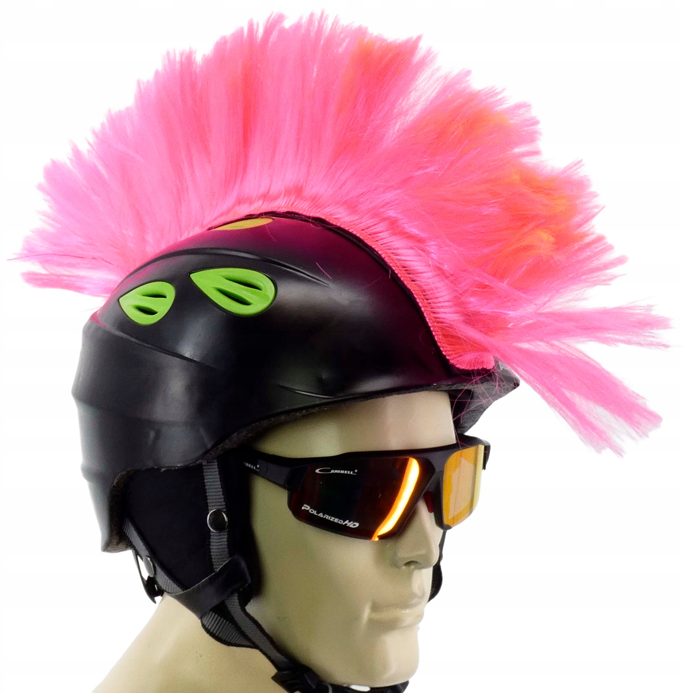 NAKLEJKA NAKŁADKA DEKORACYJNA IROKEZ NA KASK MOTOCYKLOWY ROWEROWY RÓŻOWA