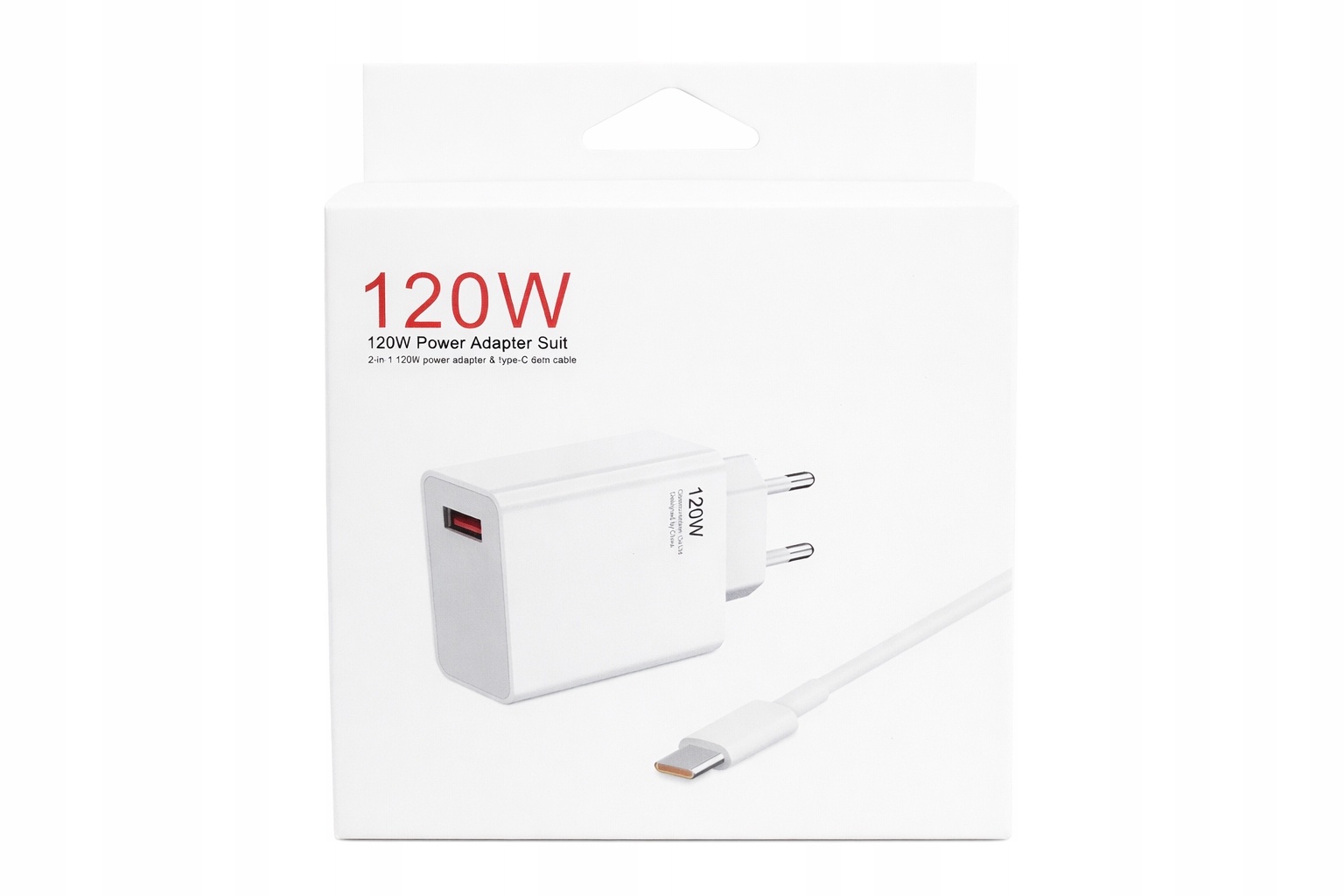 Nabíjačka Mi Turbo Charge 120 W pre Xiaomi Kábel 1 m Usb-c Biela