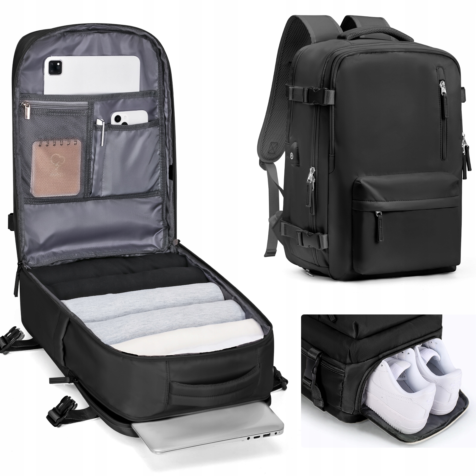 Batoh Pro Uložení Tašky Příruční Zavazadlo S Usb Nabíjecím Rozhraním