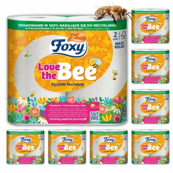 Ręcznik kuchenny Foxy Love the Bee (2 rolki) x 8