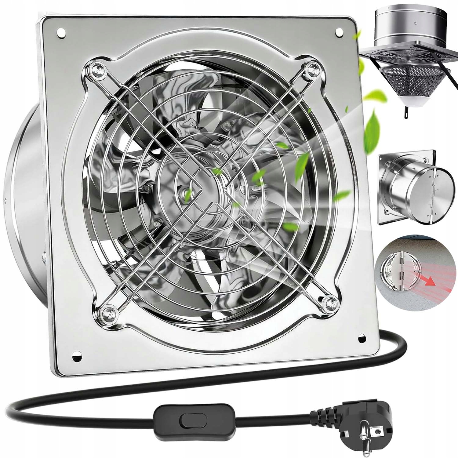 Výkonný Odsávací Ventilátor 150 MM 525 M³/h Do Sklepní Kuchyně – Průmyslový