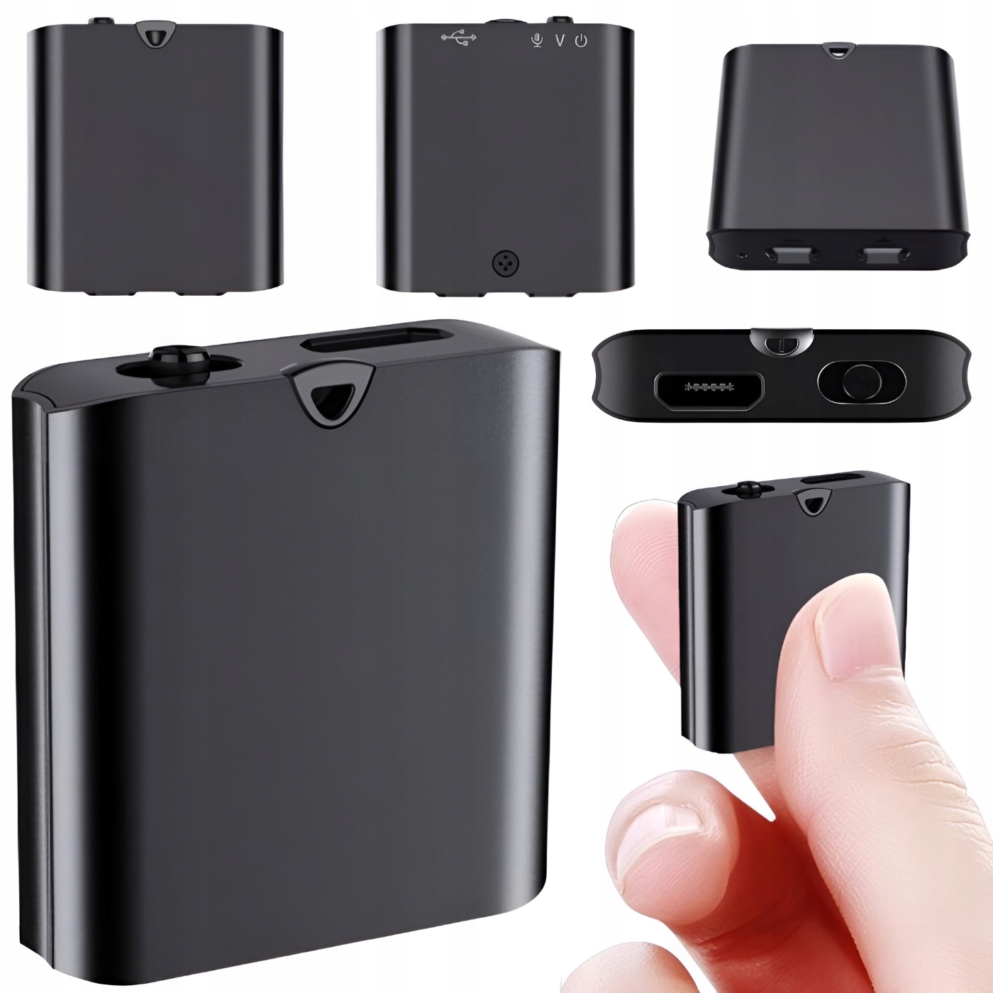 Mini záznamník zvuku 8GB skrytý odposlech supercitlivý mikrofon Gsm 3 cm