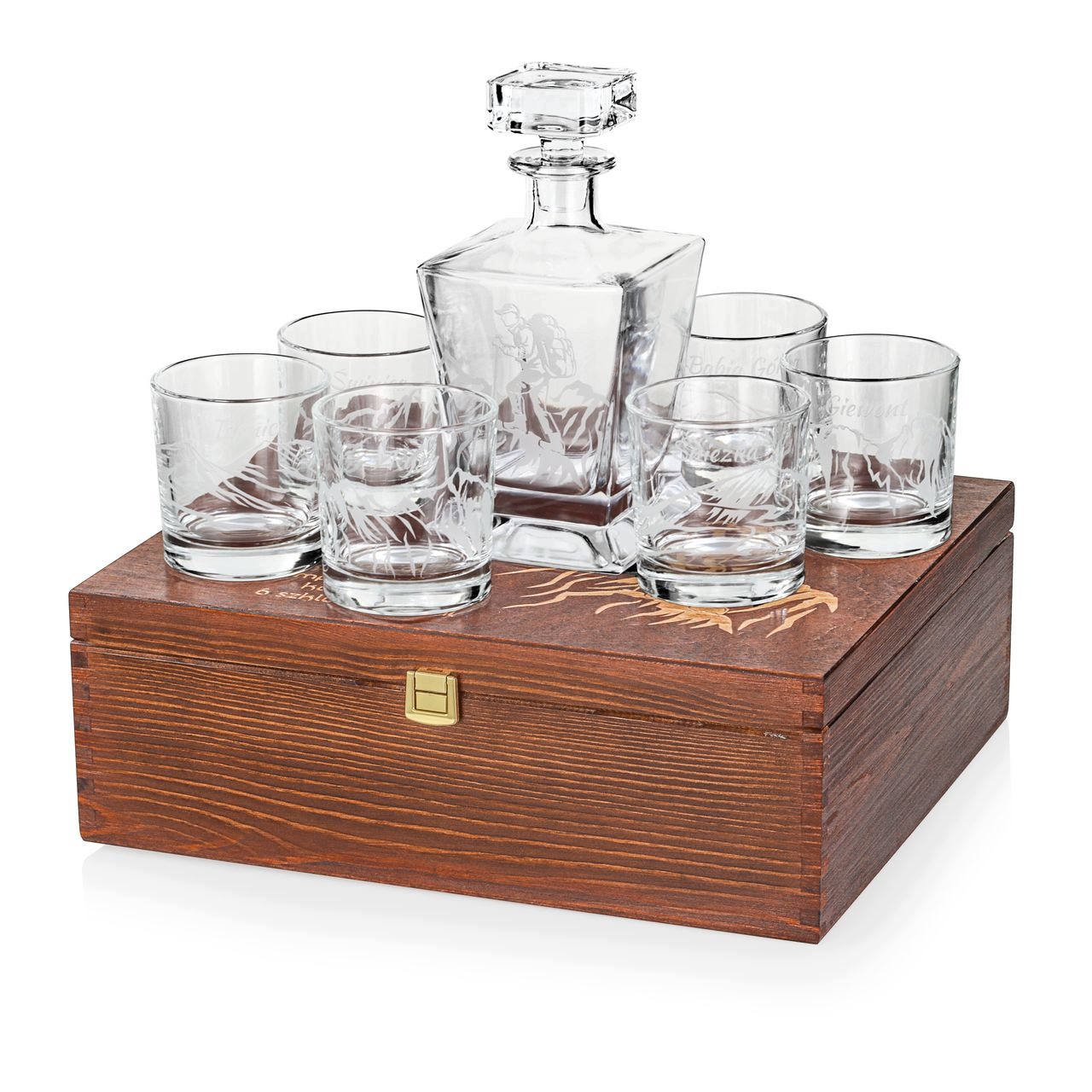Sada na whisky 6+1 Poľské Hory karafa a poháre v krabici (imperial)
