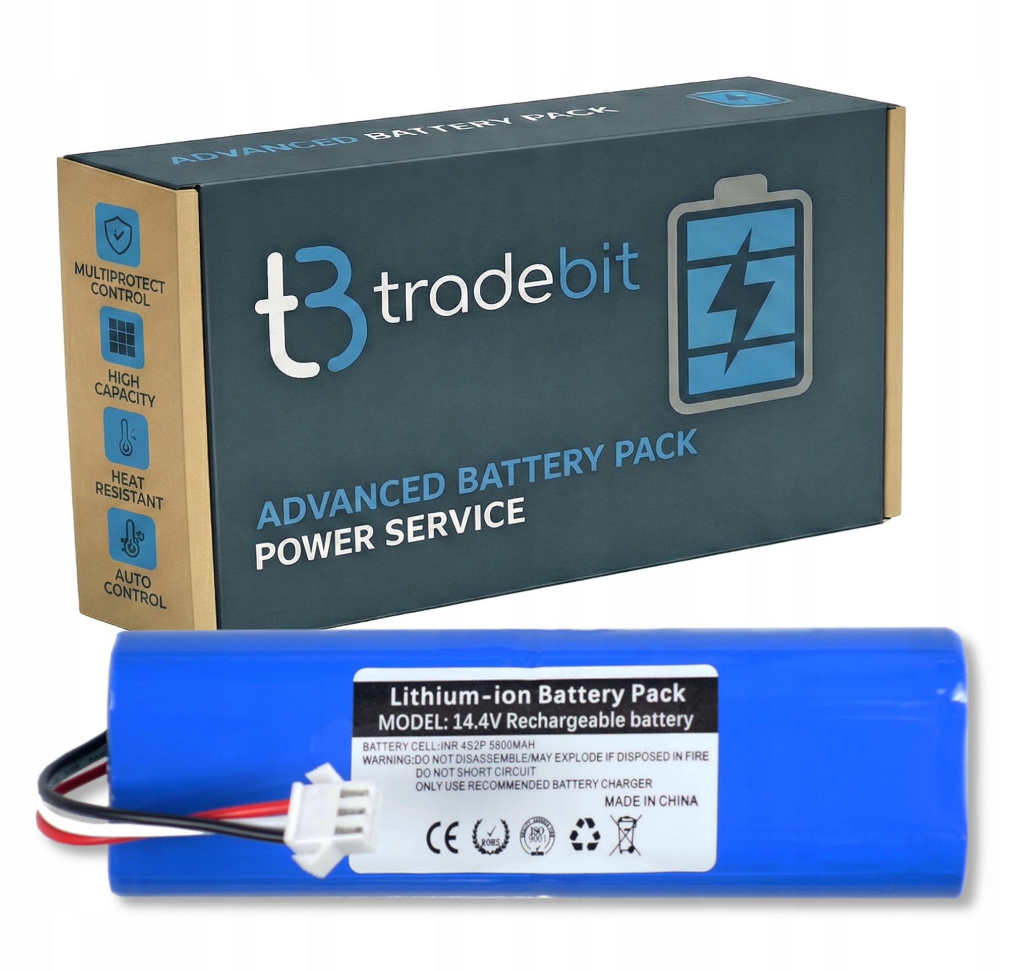 Baterie Akumulátor pro Xiaomi Viomi S9 Proscenic M7 Lenovo T1 14,4V 5800 mAh