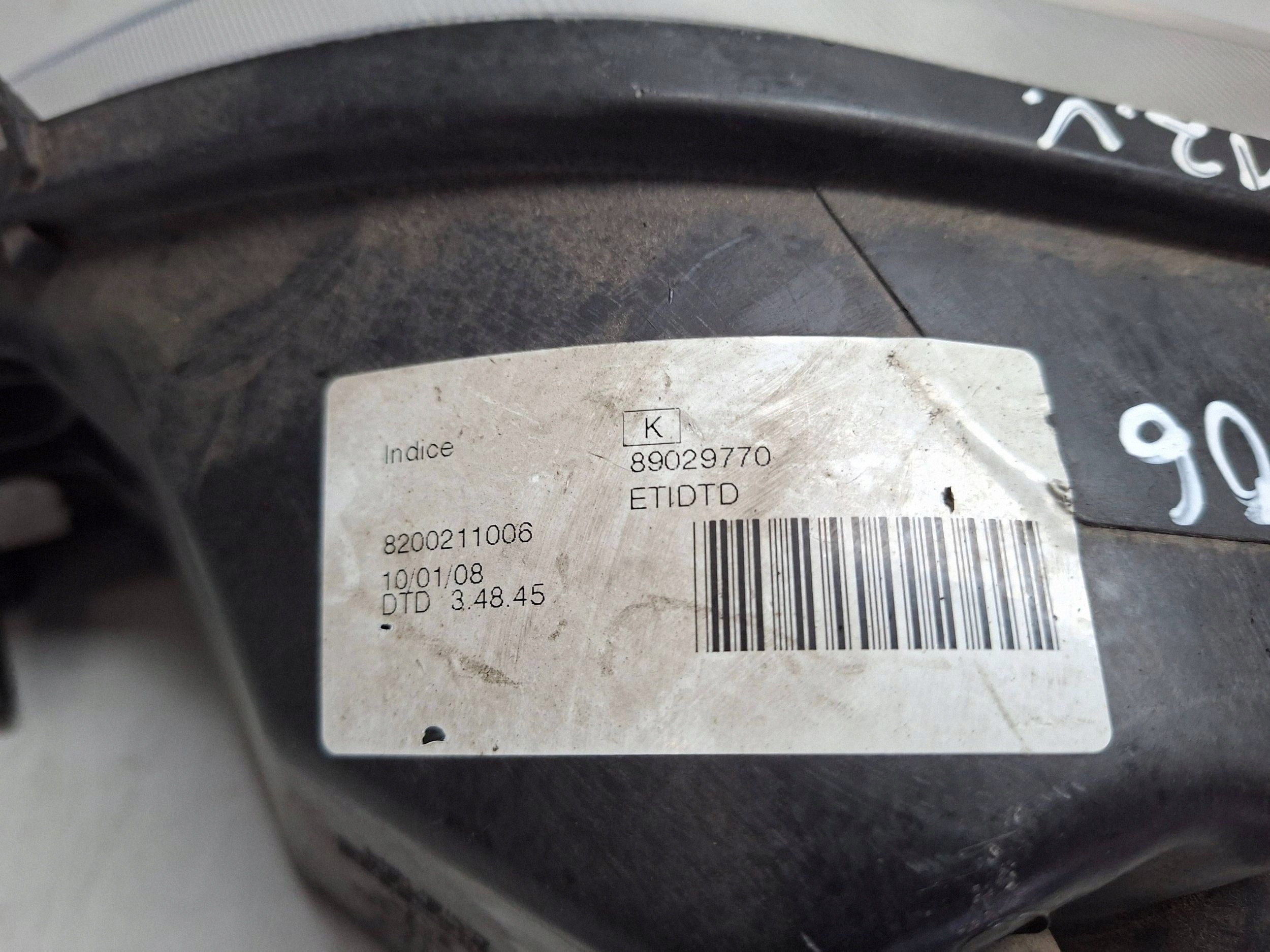 light front right 8200211006 DACIA LOGAN and 2004