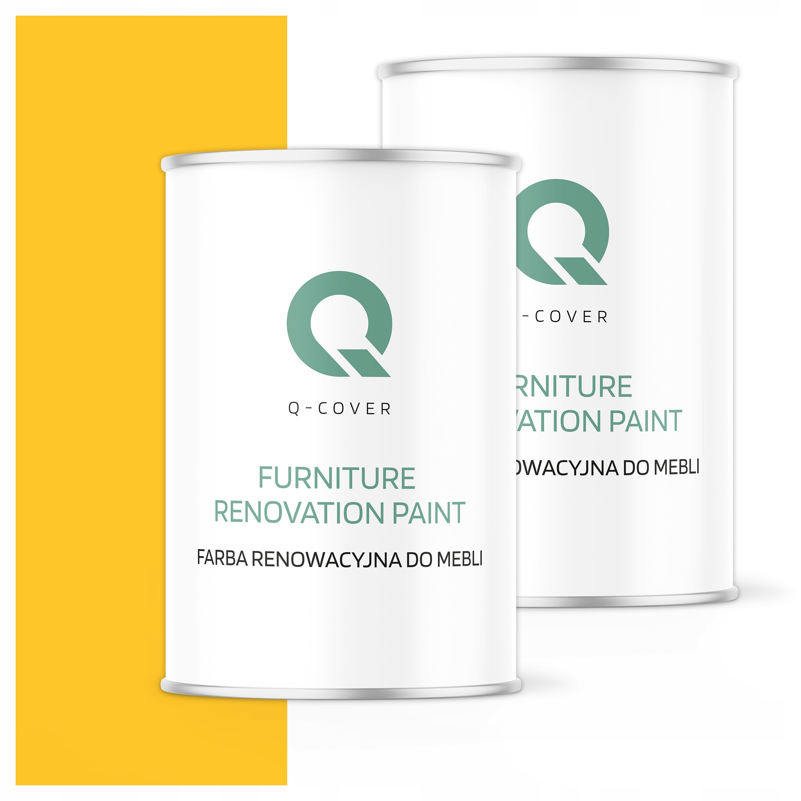 Farba na renováciu nábytku Mdf drevo 1L Ozdobná žltá výstražná saténová