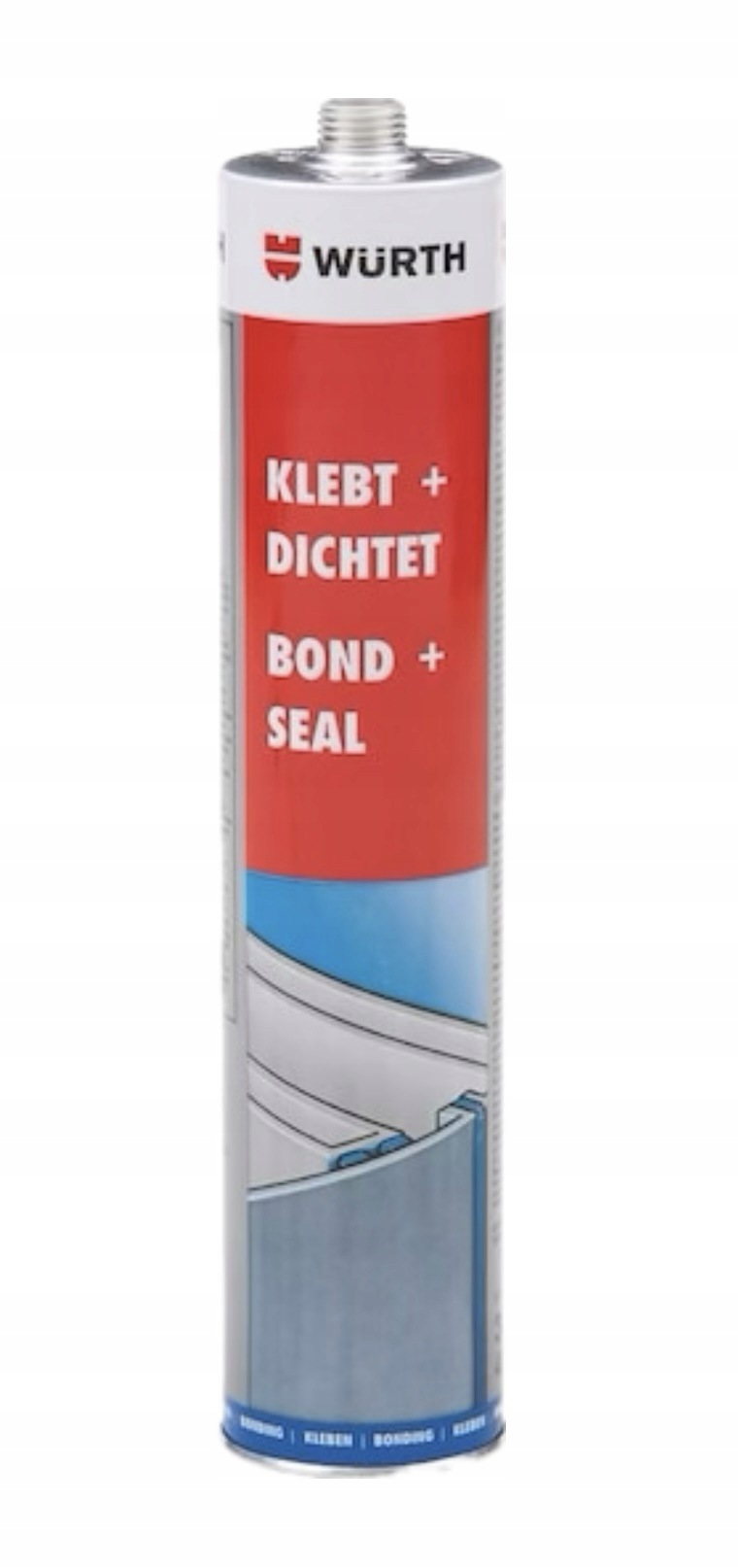 Wurth Klej Szczeliwo 300 ml Uszczelniacz szary K+d