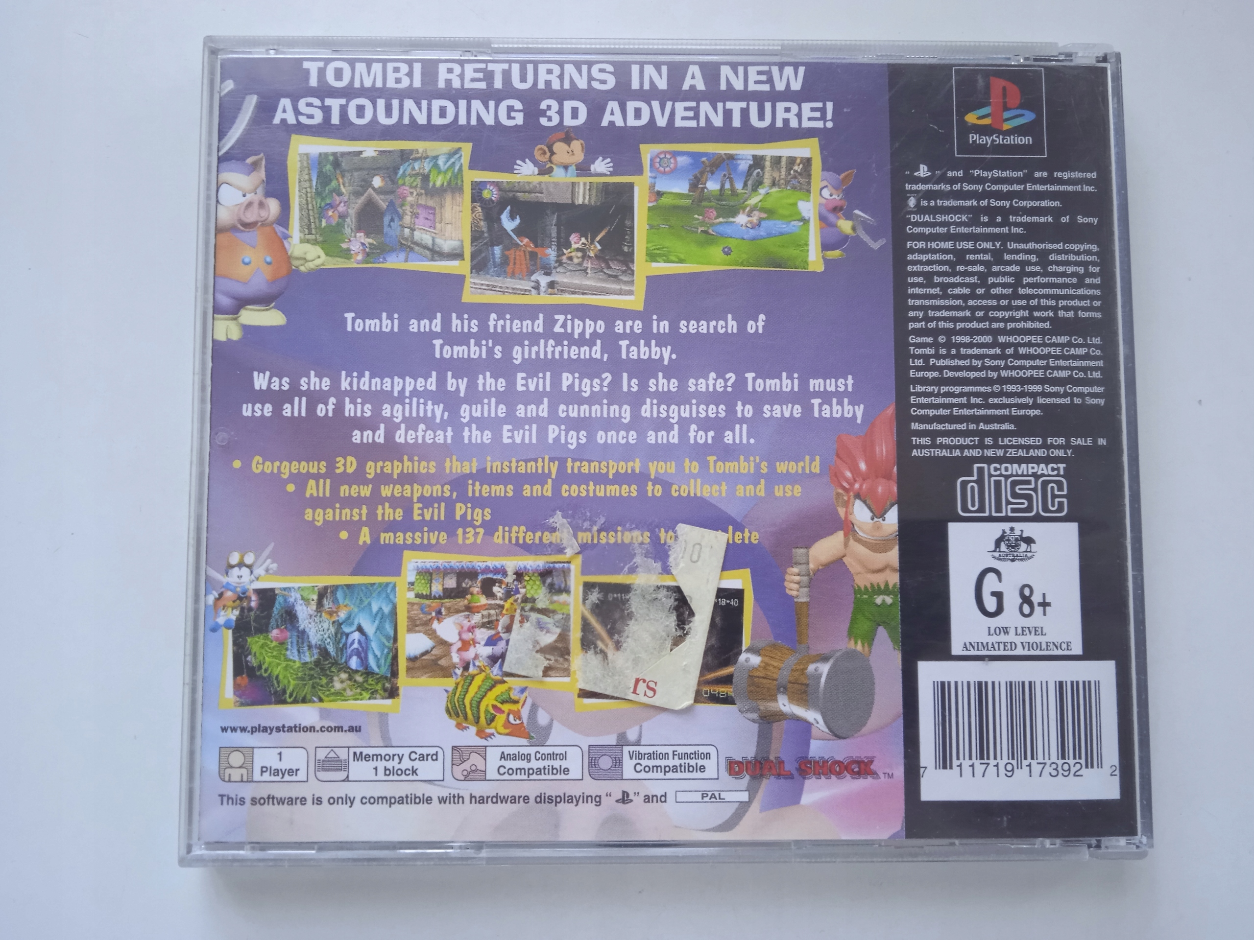 TOMBI 2 PSX PS1 ENG Platforma PlayStation (PSX)