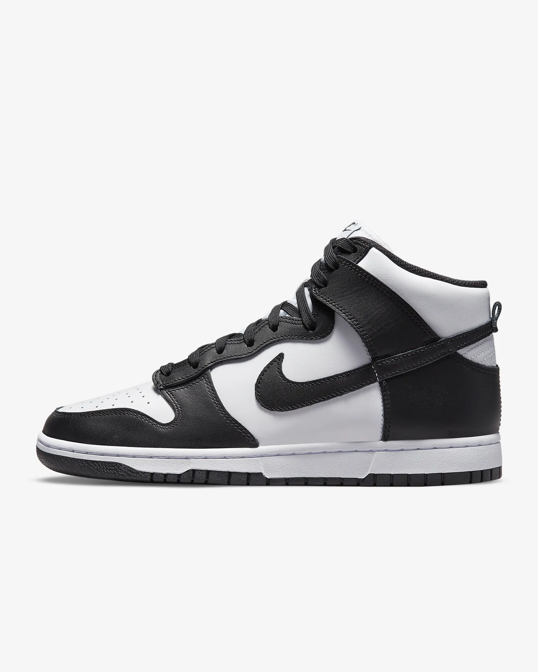 Buty Męskie Nike Dunk High Panda DD1399-105 Sneakersy Skórzane Czarno 45.5