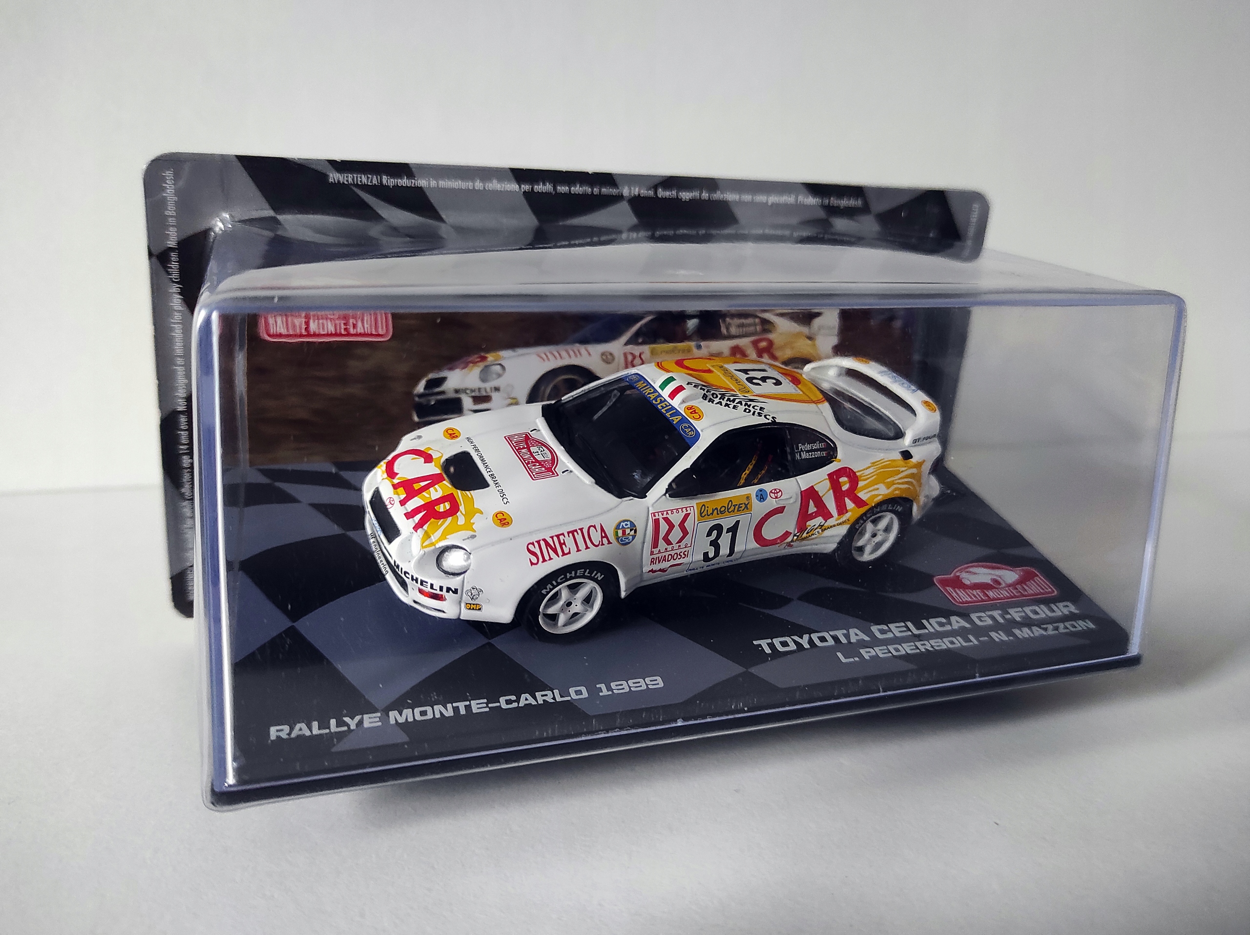 TOYOTA Celica GT-Four Rally Monte Carlo 1999 L.Pedersoli - N.Mazzon 1:43