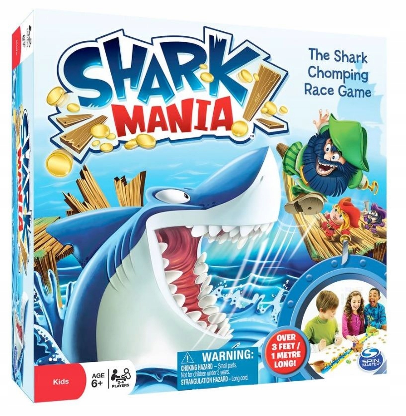 GRA dla dzieci rodzinna SHARK MANIA pirat REKIN 6+ Kod producenta 21190879