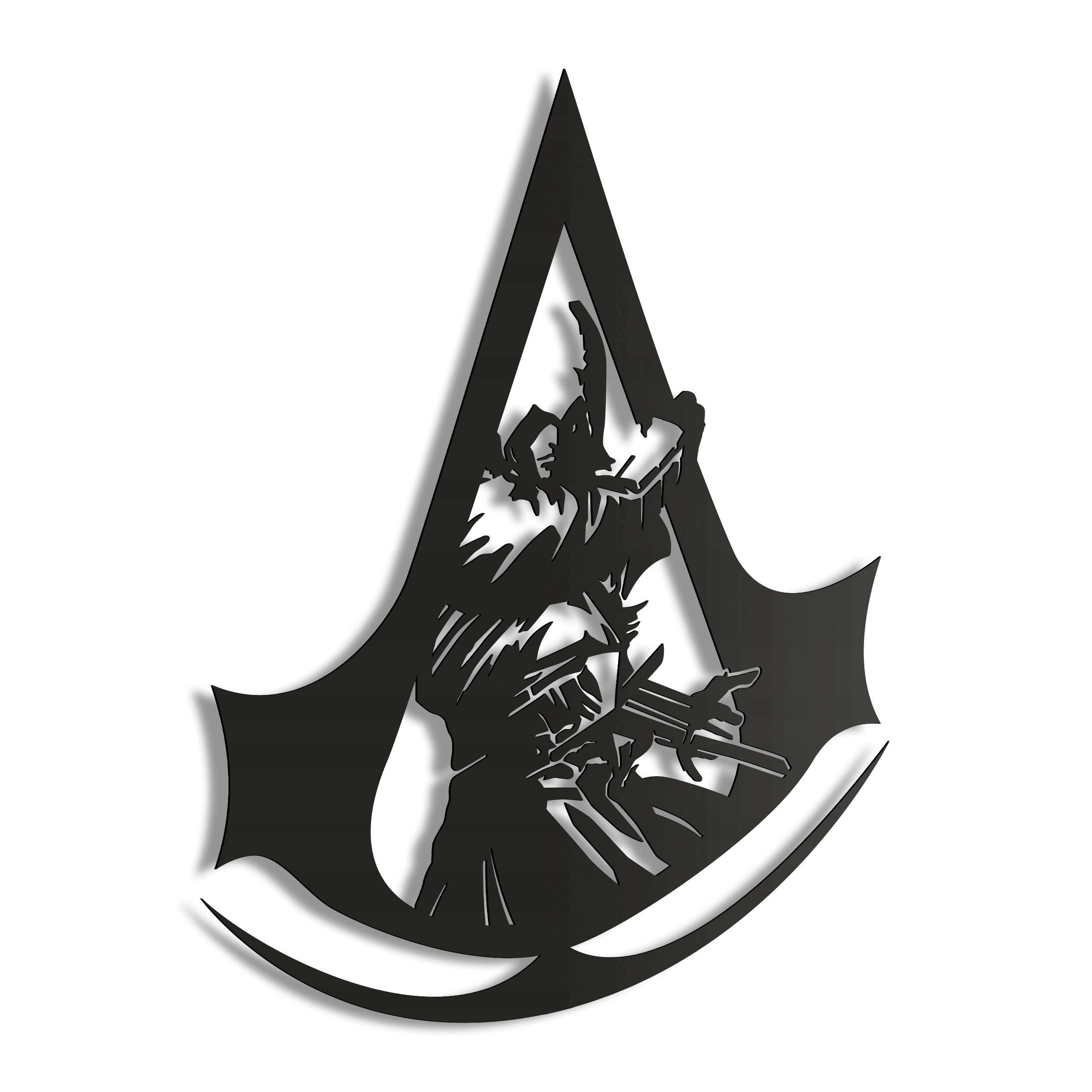 Dřevěný 3D obraz Assassin`s Creed Nástěnná Dekorace Dárek XL