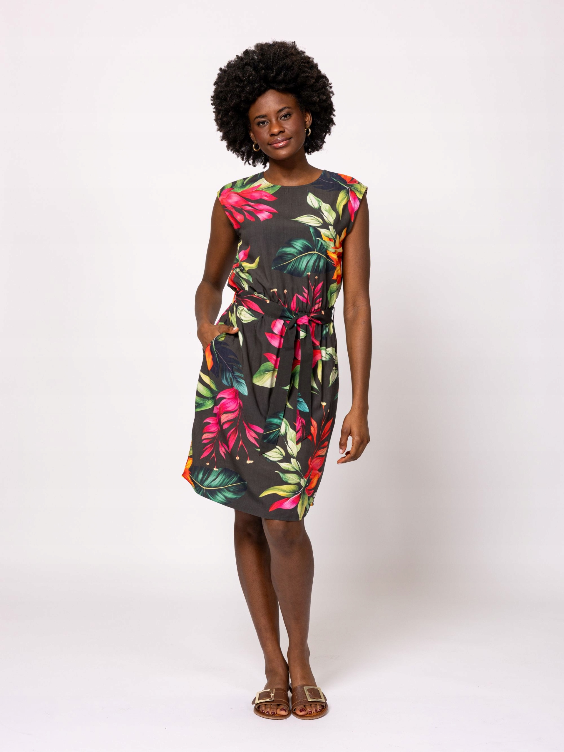 Heavy Tools Elegantní Klasické Letní Šaty MIDI VAFURDIS25 Zelená XL