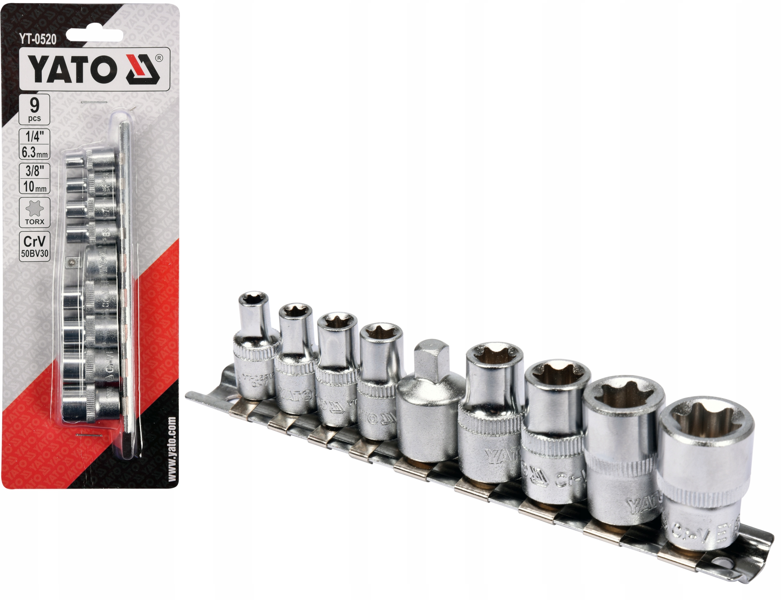 

Nasadki Torx E5-E16 1/4 3/8'' Yato Klucze Nasadowe