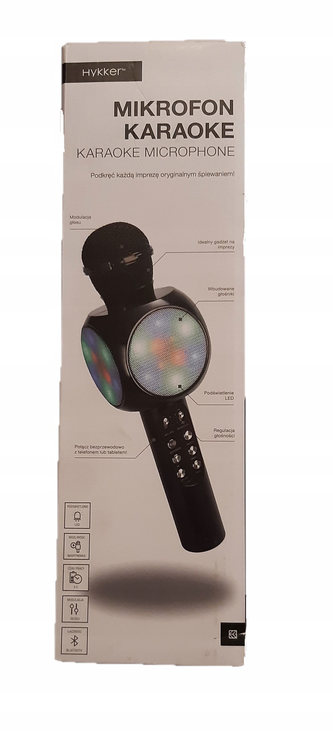 

Zestaw do karaoke Hykker 200408-km-bs czarny