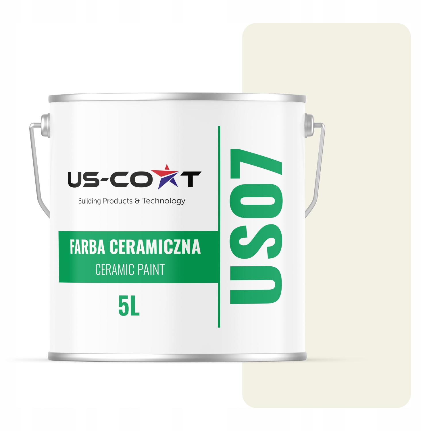 Keramická Farba Biela Zlomená Žltá H6984 5L Matná Na Steny Stropov