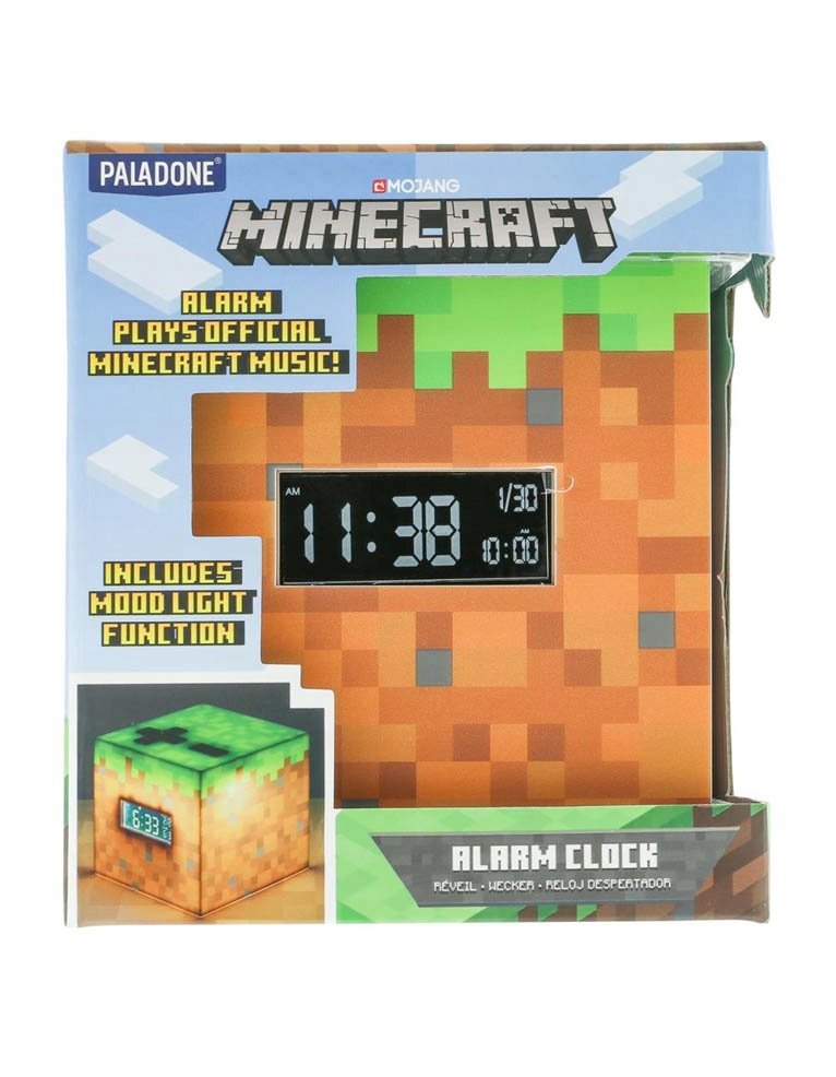 

Lampka Budzik Zegar Minecraft Blok Paladone