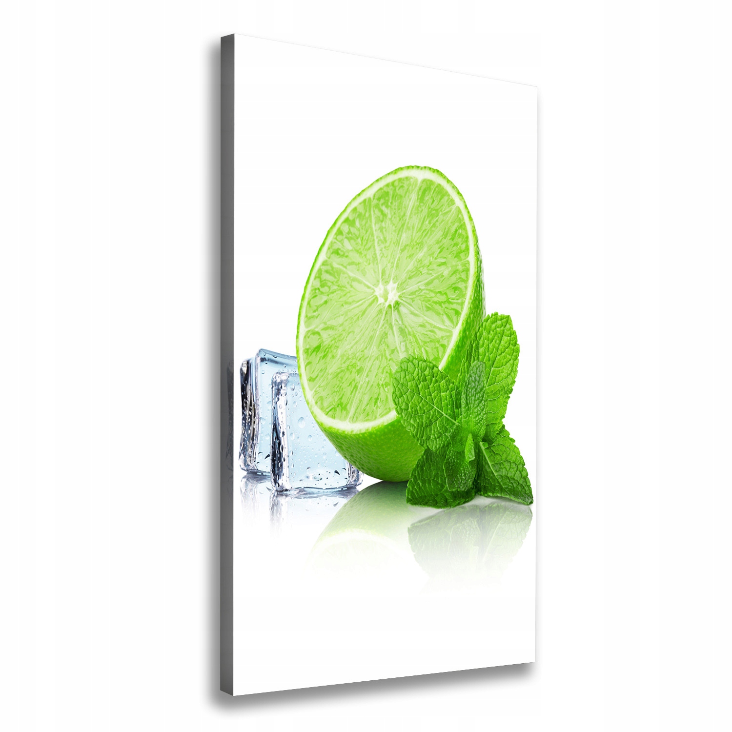

Foto obraz na płótnie Limonka i lód 60x120 cm