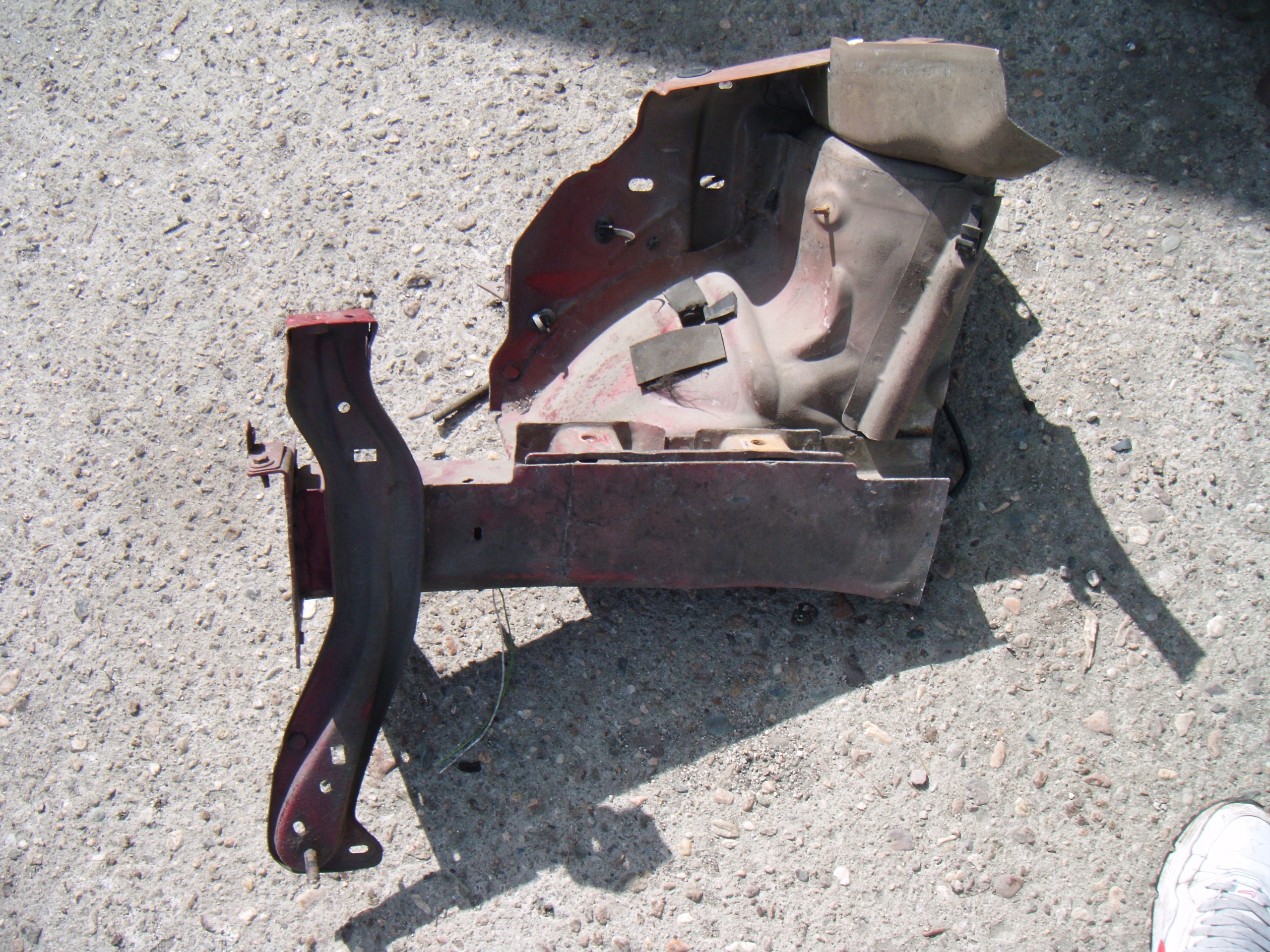 CITROEN C2 1 I 03-09 PODŁUŻNICA RAMA FARTUCH ĆWIARTKA - PRAWA PRZEDNIA