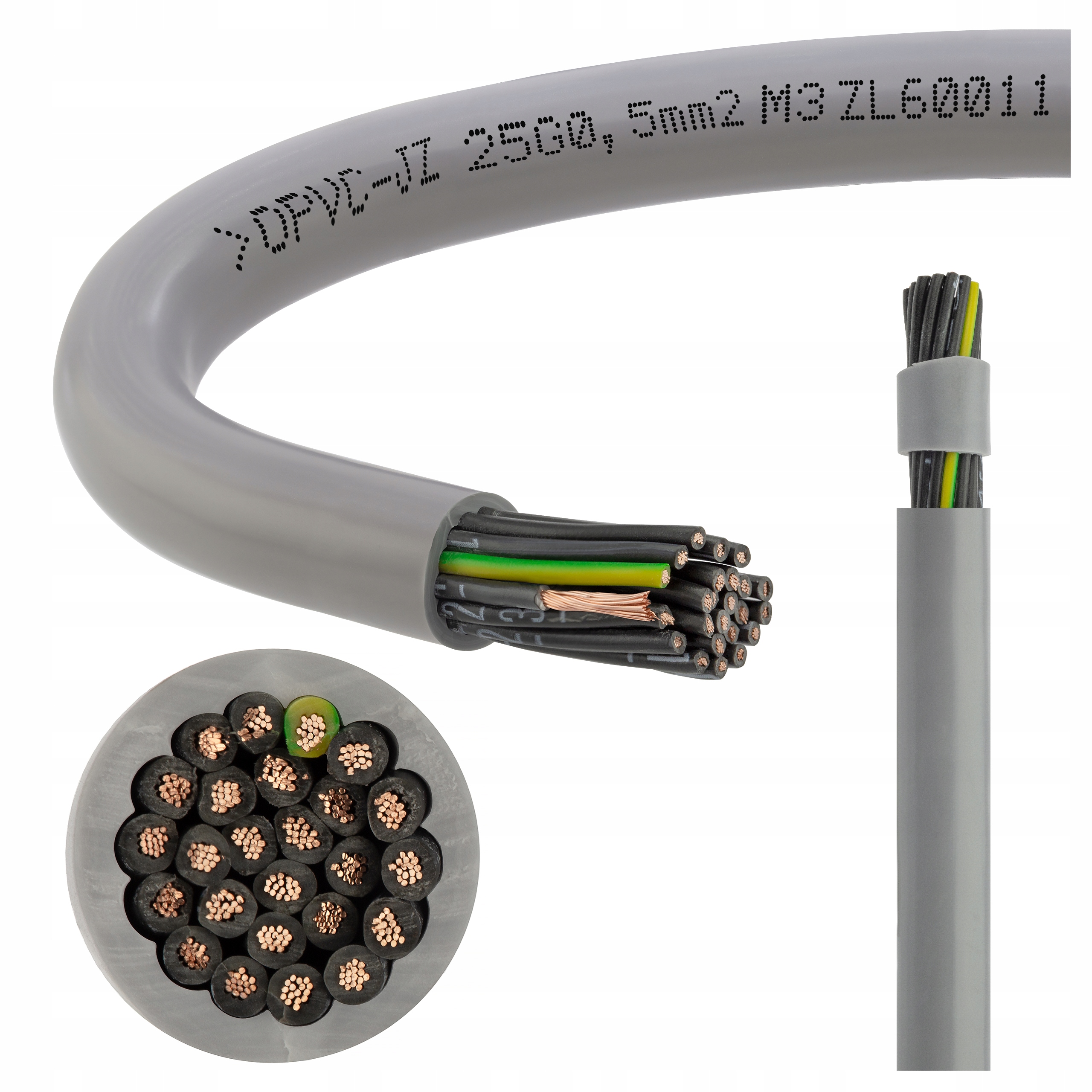 

Kabel sterowniczy olejoodporny 500V JZ-500 25x0,5