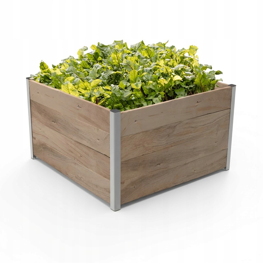 Modulárna vyvýšená vysoká záhonová záhradná skrinka 105x105x60H