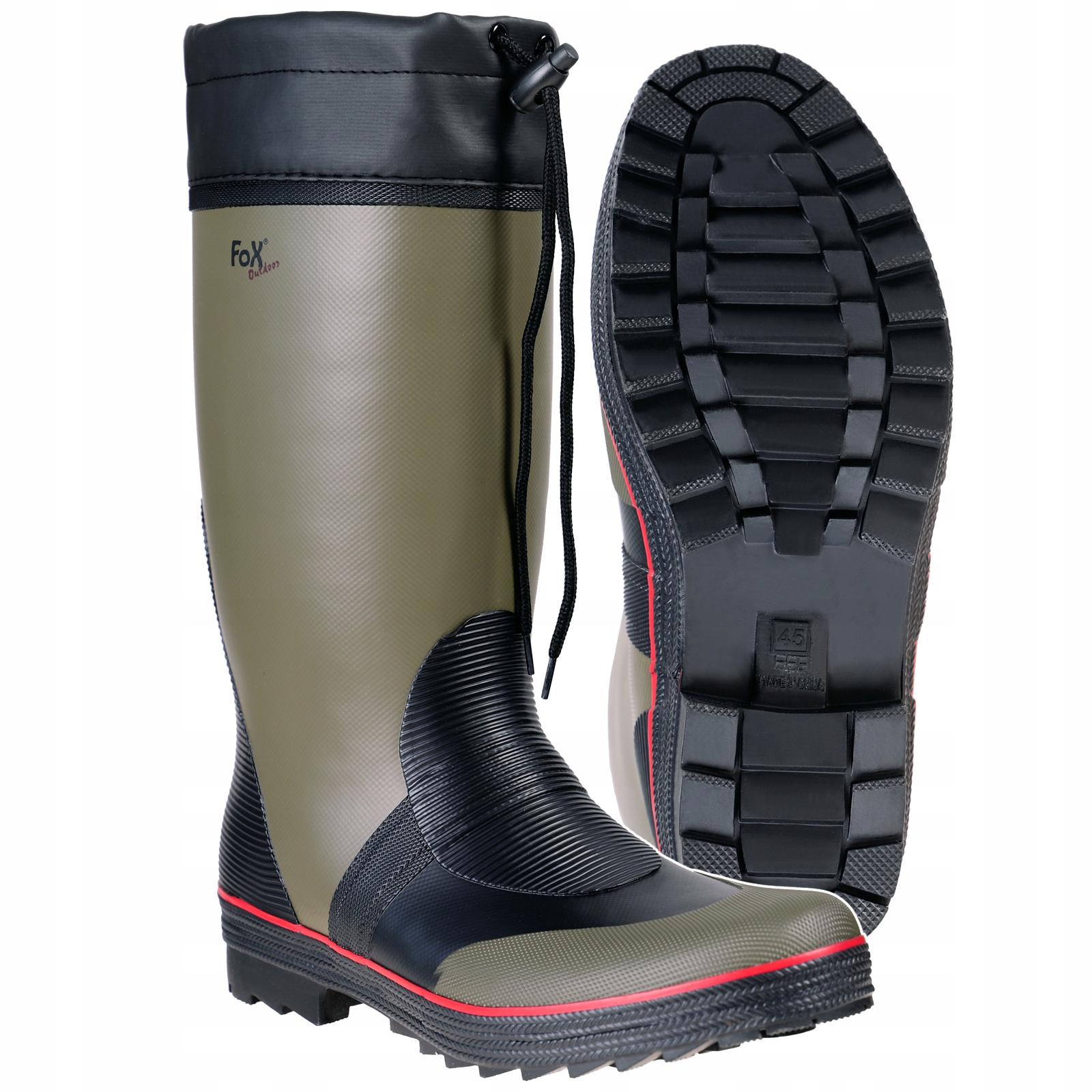 Holínky Gumáky celoroční vysoké dlouhé Mfh Fox Outdoor se stahovací šňůrkou 40