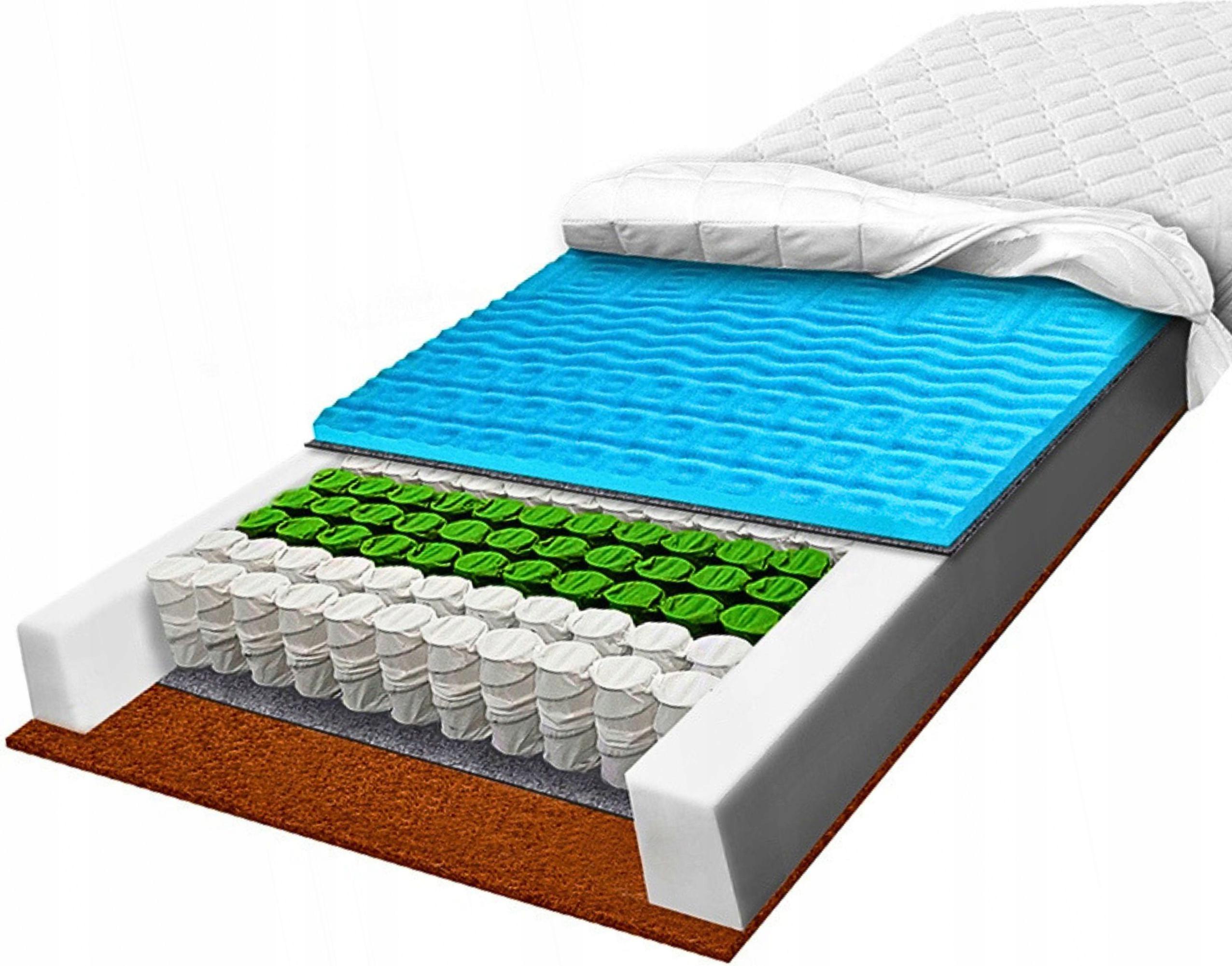 Tvrdý matrac pocket 80x200 kokosový masážny pocket priedušný 7 zón 20 cm