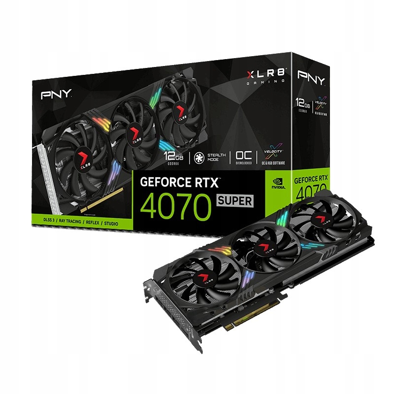 Pny Karta graficzna GeForce Rtx 4070 12GB XLR8 Gaming Verto