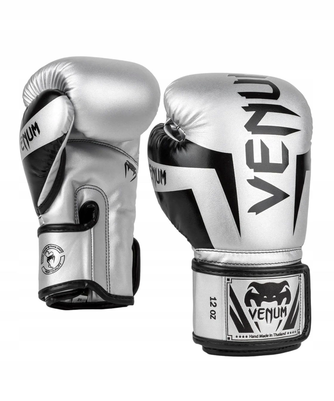 boxerské rukavice venum elite 14OZ Černá/stříbrná