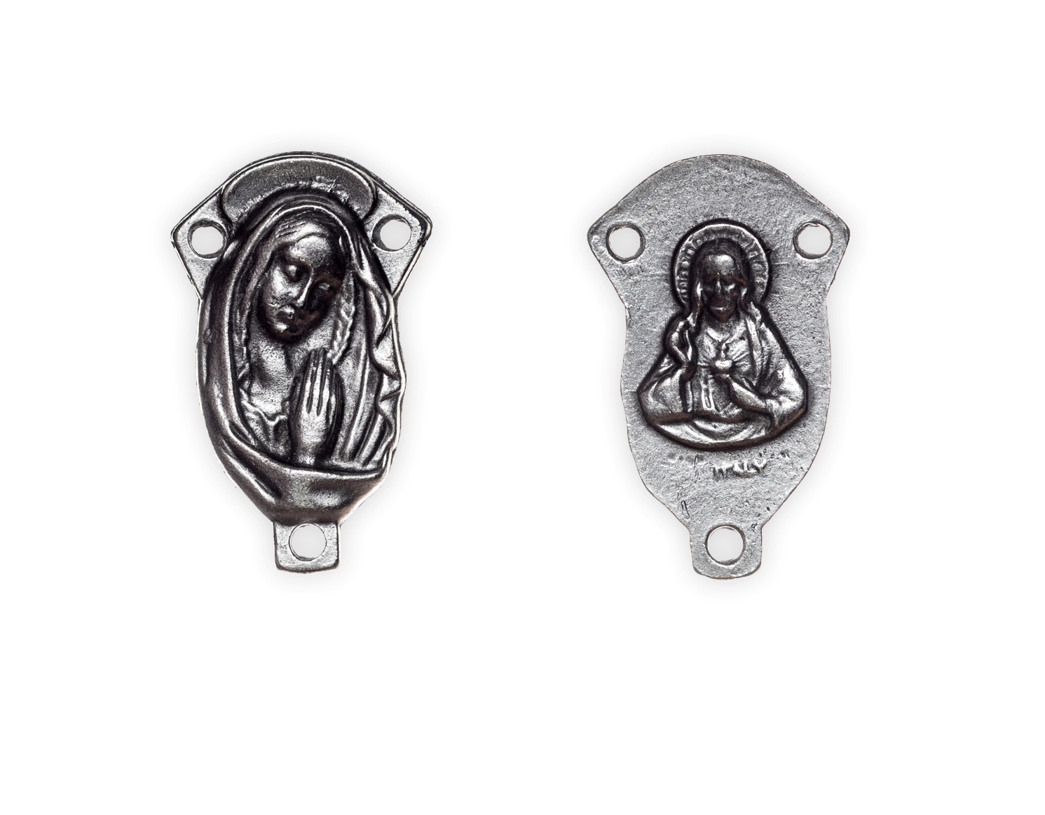 

Łącznik do różańca Maryja w modlitwie duży 2,5cm