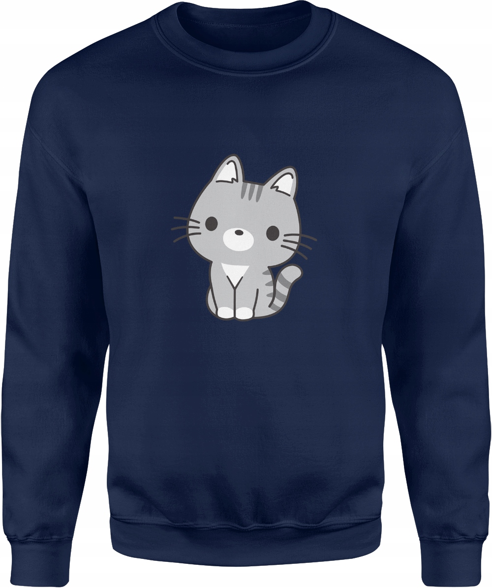 

Bluza Kot Z Kotem Kawaii Kotek Męska Rozmiar XL