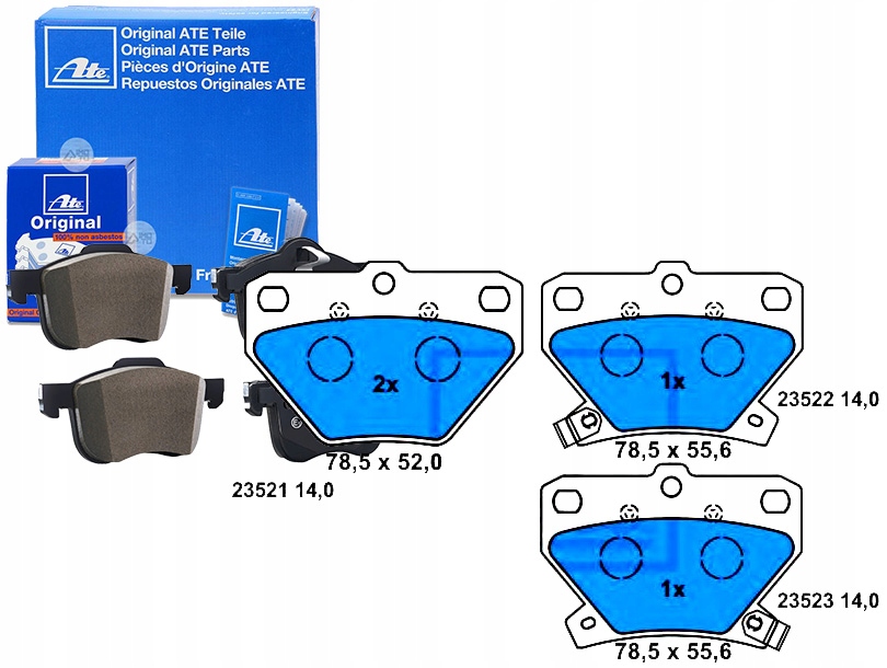 Brzdové Destičky Toyota Zadní Corolla Yaris 1,0-1,8 Asistent Kolize #34