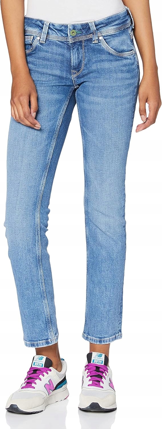 Pepe Jeans Džíny Úzké Nohavice Středního Stavu Modré Bavlna 25/32 Xta