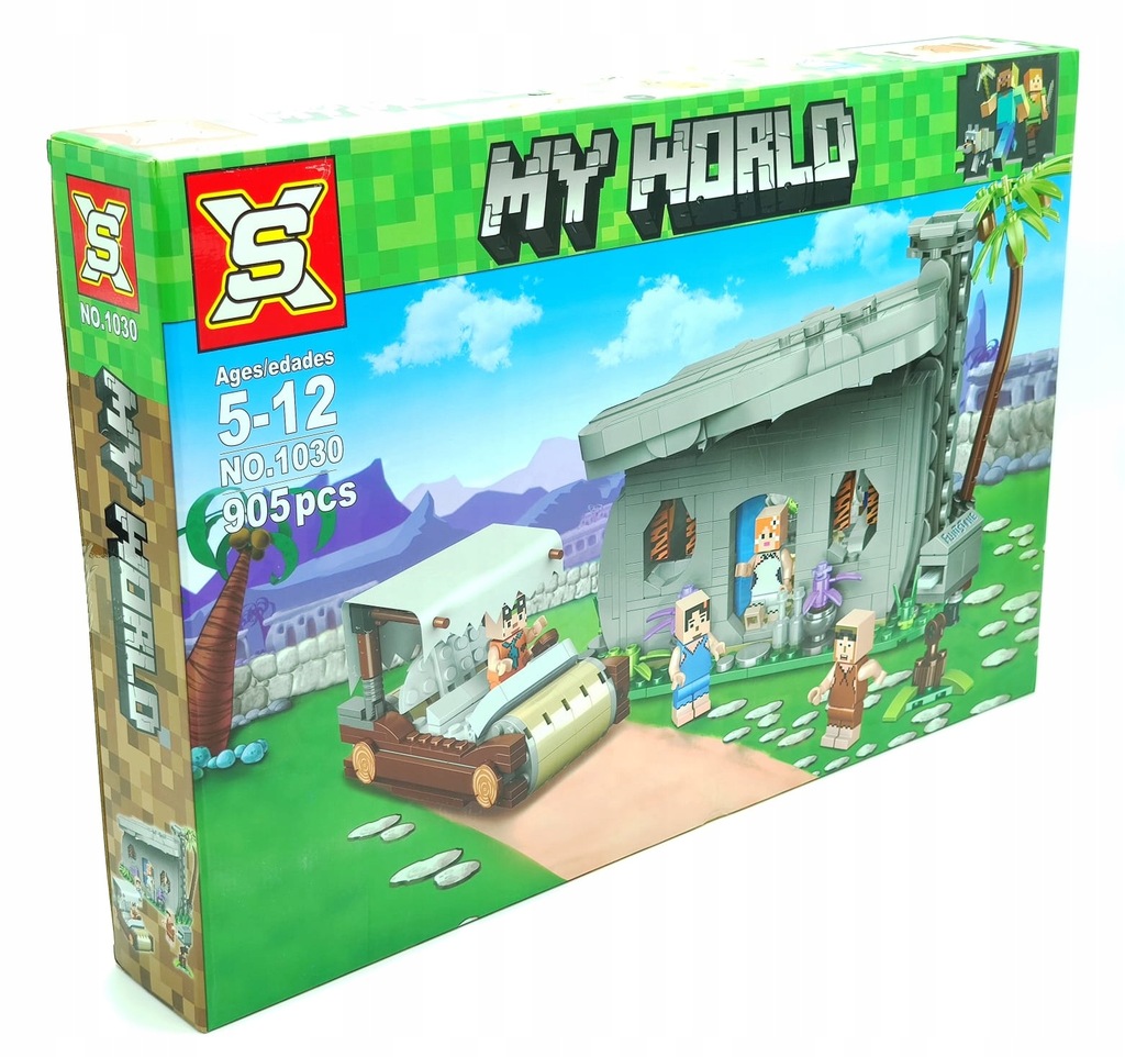 

Klocki My World Minecraft Jaskiniowcy Flinstonowie