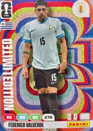 Panini Fifa World Cup 2026 karty piłkarskie Limited Federico Valverde