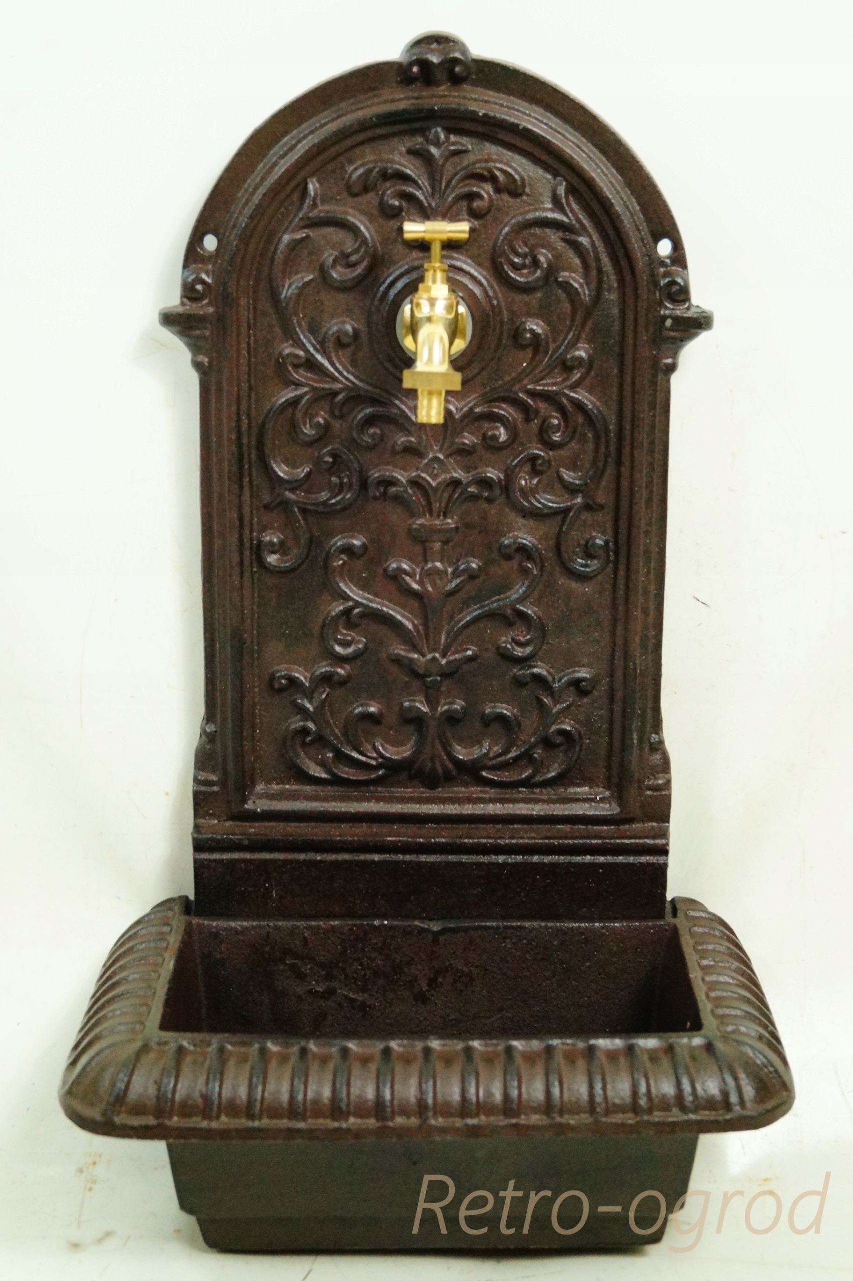 ZLEW ogrodowy z misą żeliwny retro ujęcie wody