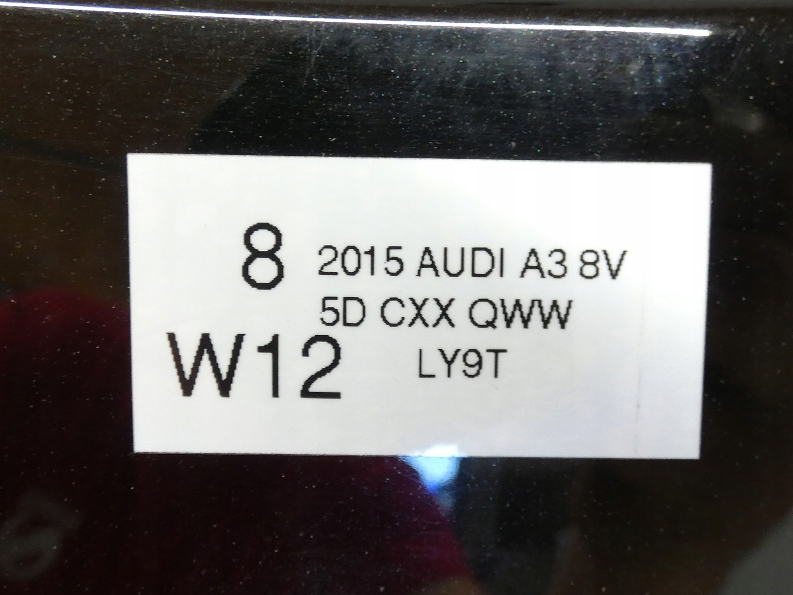 trunk door boot rear part rear Z window AUDI A3 8V 5D SPORTBACK LY9T