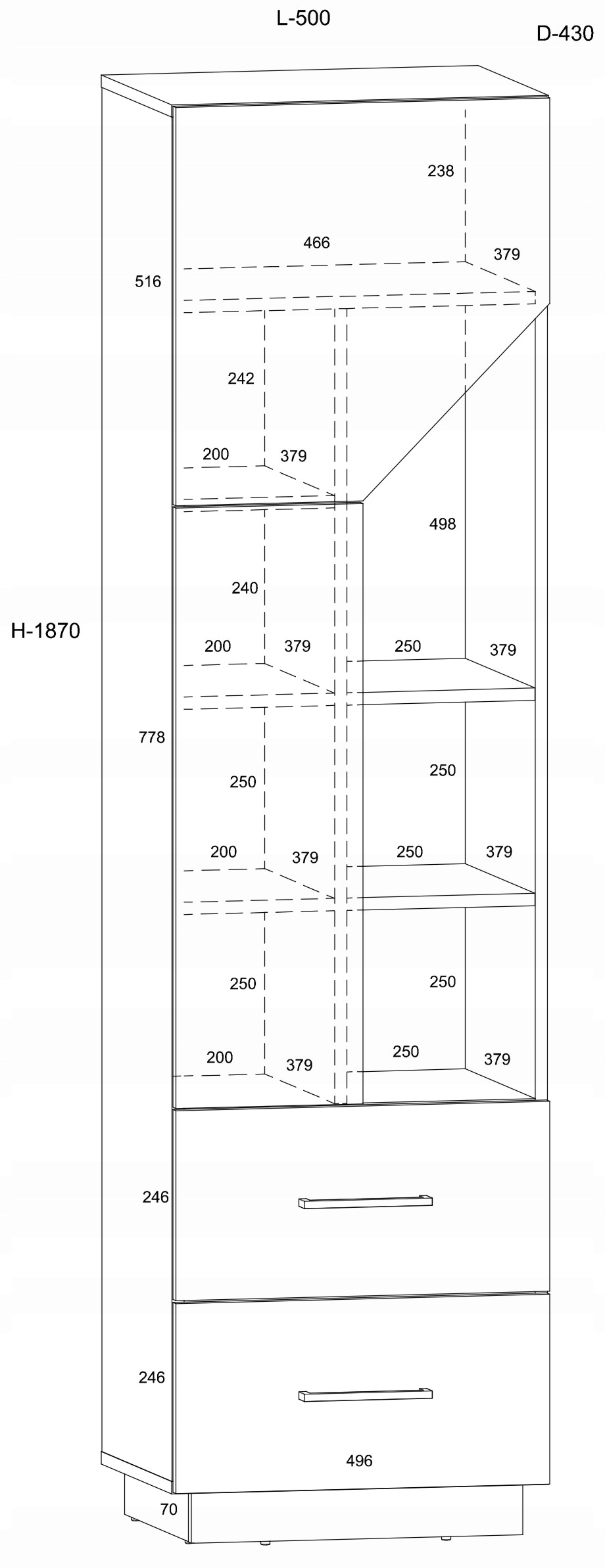 meble EPA 16 regał na książki zabawki krem Kod producenta MC_EPA_16