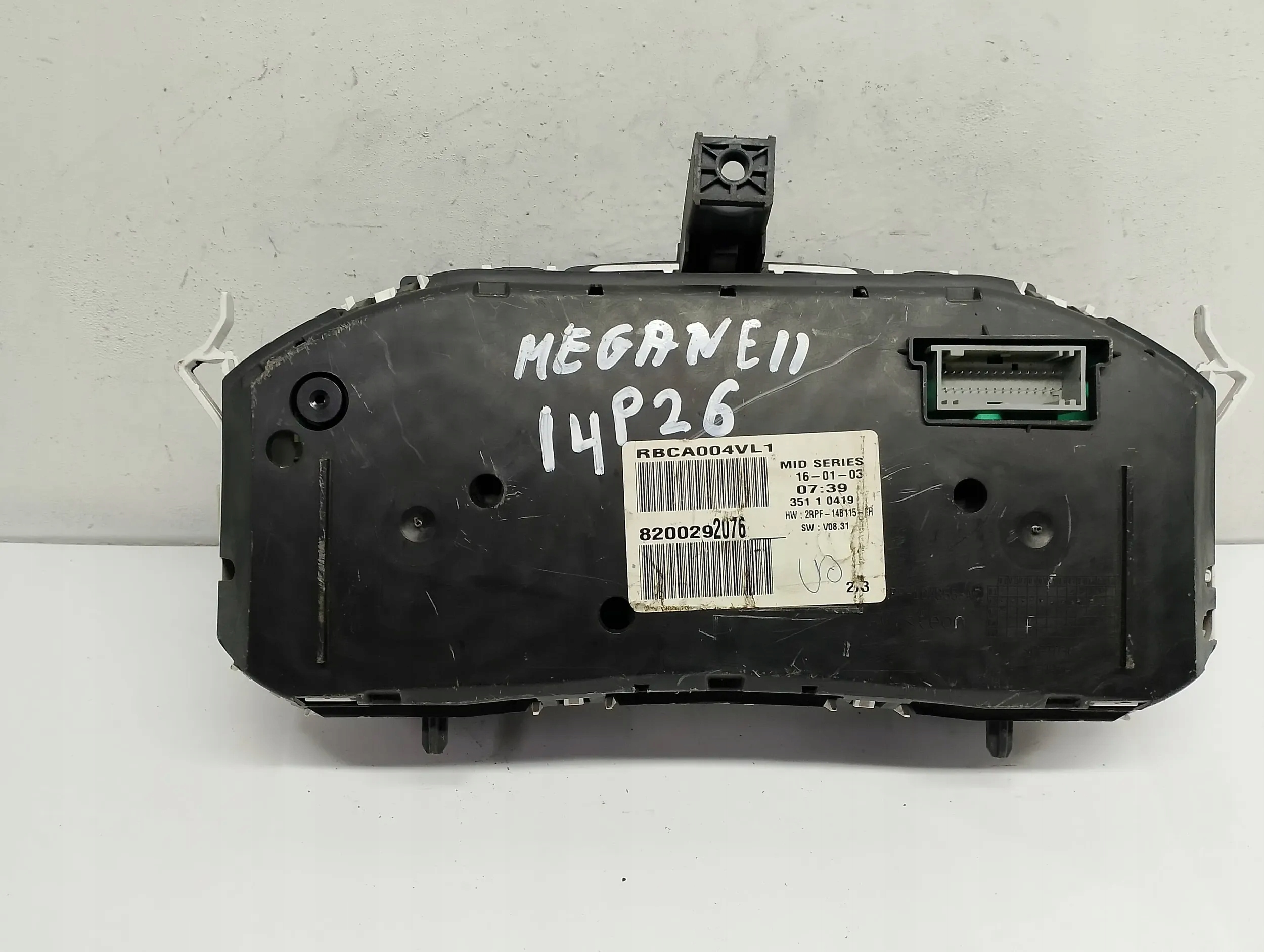 dials dials RENAULT MEGANE 2 II 1.6 B 8200292076