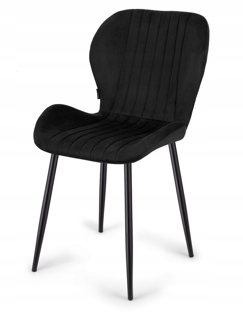 Krzesło tapicerowane MONTI VELVET BLACK