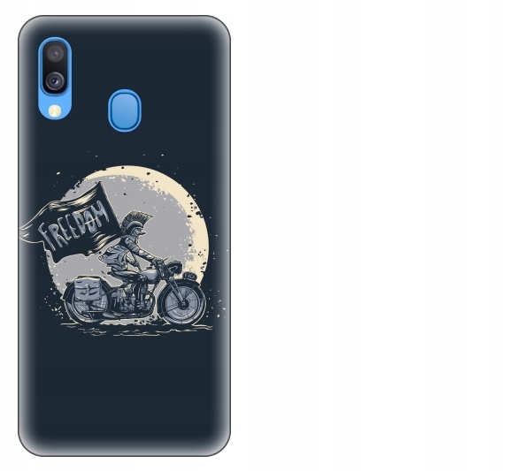 

Etui pokrowiec Samsung Galaxy A40 Punk motor wolno